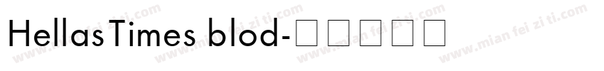 HellasTimes blod字体转换